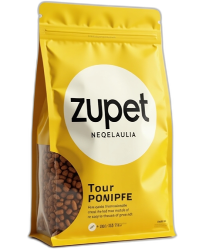 White pet food package Bag